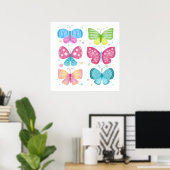 Colorful Flutter Friends Poster (Heimbüro)