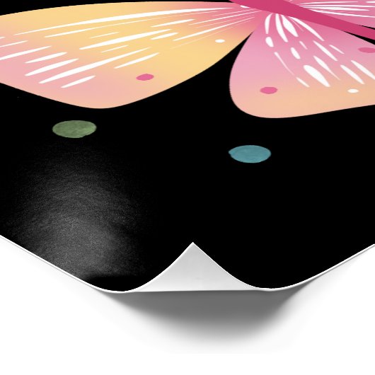 Colorful Flutter Friends Poster (Ecke)