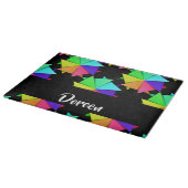 Colorful folded paper pattern schneidebrett (Ecke)