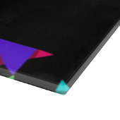 Colorful folded paper pattern schneidebrett (Ecke)