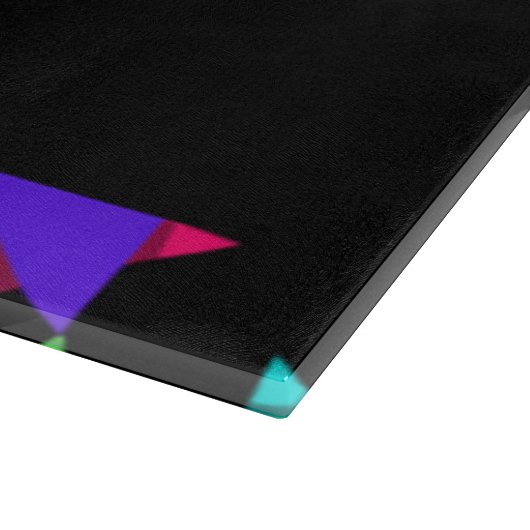 Colorful folded paper pattern schneidebrett (Ecke)