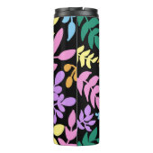 Colorful foliage in black background thermosbecher (Rückseite)