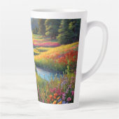 Colorful Forest Colors and Deer art Milchtasse (Rechts)