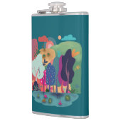 Colorful Forest Landscape Flachmann (Links)