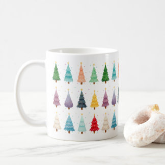 Colorful Forest of Holiday Cheer Kaffeetasse