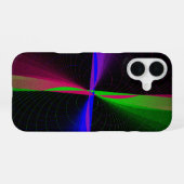 Colorful Four-Way Wave Geometric iPhone 16 Case Hülle (Rückseite (Horizontal))