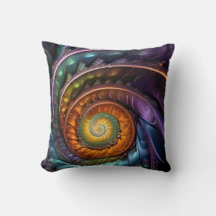 colorful fractal - a modern design kissen