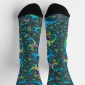 Colorful Fractal Crew Socks Socken (Oben)