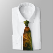 Colorful Fractal Neck Tie Krawatte (Gebunden)