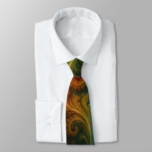 Colorful Fractal Neck Tie Krawatte (Gebunden)