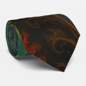 Colorful Fractal Neck Tie Krawatte (Gerollt)