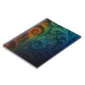 Colorful Fractal Notebook Notizblock (Linke Seite)