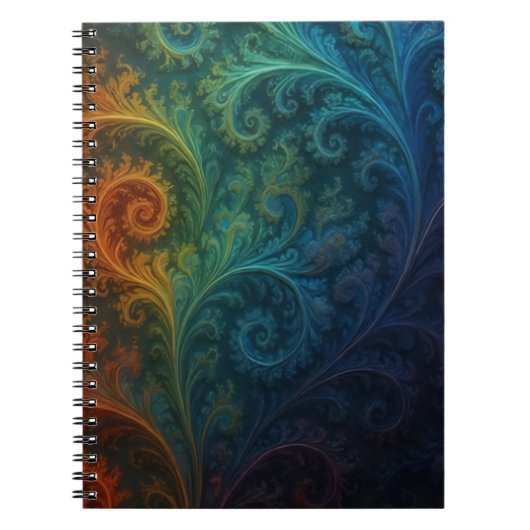 Colorful Fractal Notebook Notizblock (Vorderseite)