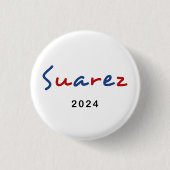 Colorful Francis Suarez 2024 Skripttext Button (Vorderseite)
