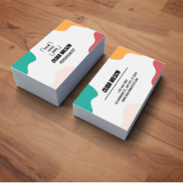 Colorful Freestyle Art Psychologist Visitenkarte