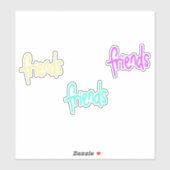 Colorful friends aufkleber (Blatt)