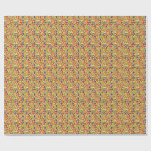 Colorful fruits patterned geschenkpapier (Flach)
