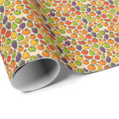 Colorful fruits patterned geschenkpapier (Rolleneckpunkt)