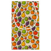 Colorful fruits patterned kleine geschenktüte (Rückseite)