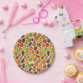 Colorful fruits patterned pappteller (Party)