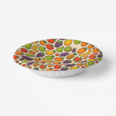 Colorful fruits patterned pappteller (Gewinkelt)