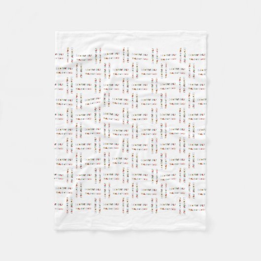 Colorful Fun EcoFriendly Holiday Season Blanket Fleecedecke (Vorderseite)