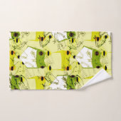Colorful Funky Frogs Badhandtuch Set (Handtuch)
