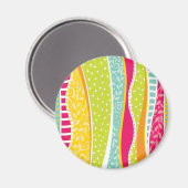 Colorful Funky Magnet (Vorderseite/Rückseite)