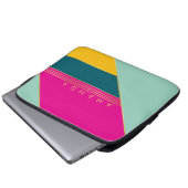 Colorful Funky Stylish Chic Trendy  Laptopschutzhülle (Vorne Knopf)