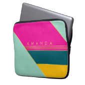 Colorful Funky Stylish Chic Trendy  Laptopschutzhülle (Vorderseite Links)