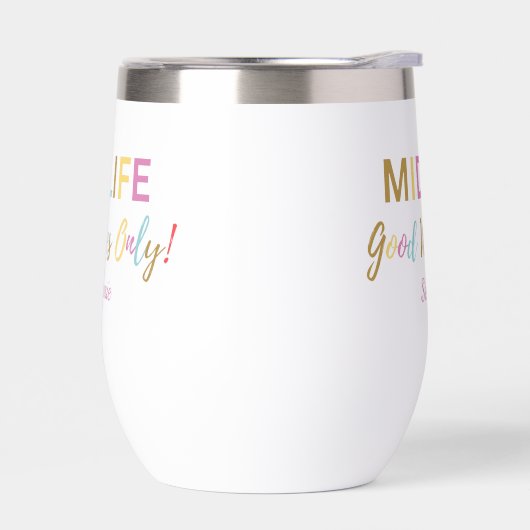 Colorful Funny Midlife Good Wines 50th Birthday (Links)