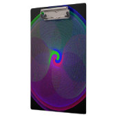 Colorful Fused Center Geometric Clipboard Klemmbrett (Links)