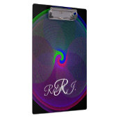 Colorful Fused Center Geometric Clipboard Klemmbrett (Rechts)