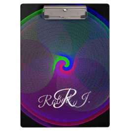 Colorful Fused Center Geometric Clipboard Klemmbrett