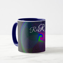 Colorful Fused Center Geometric Coffee Mug Tasse