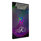 Colorful Fused Center Geometric Mini Clipboard Mini Klemmbrett (Schrägansicht)