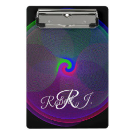 Colorful Fused Center Geometric Mini Clipboard Mini Klemmbrett