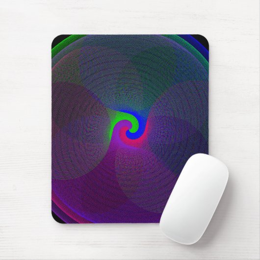 Colorful Fused Center Geometric Mouse Pad Mousepad (Mit Mouse)