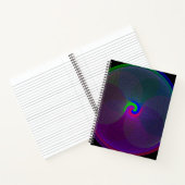 Colorful Fused Center Geometric Spiral Notebook Notizblock (Innenseite)