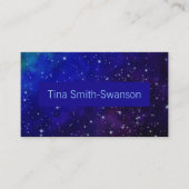 Colorful Galaxy Business Card Visitenkarte (Vorderseite)