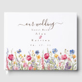 Colorful Garden Boho Wildblumen Gästebuch (Vorderseite)