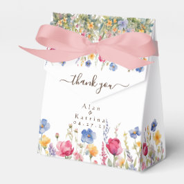 Colorful Garden Boho Wildblumen Gefallen Box Geschenkschachtel