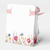 Colorful Garden Boho Wildblumen Gefallen Box Geschenkschachtel (Rückseite)