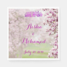 Colorful Garden Islamische Hochzeit Napkins