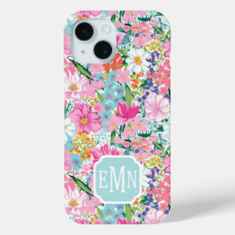 Colorful Garden Monogrammed Case-Mate iPhone Hülle