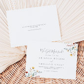 Colorful Garden Wildflower Elopement Ankündigung