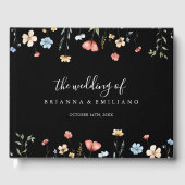 Colorful Garden Wildflower Wedding Gästebuch (Vorderseite)