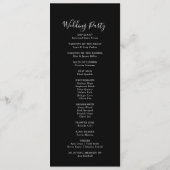 Colorful Garden wildflower Wedding Program Programm (Rückseite)