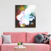 Colorful Gardenia Floral Digital Art Leinwanddruck (Insitu (Wohnzimmer))
