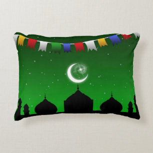 Colorful Garland with Mosque - Pillow Dekokissen